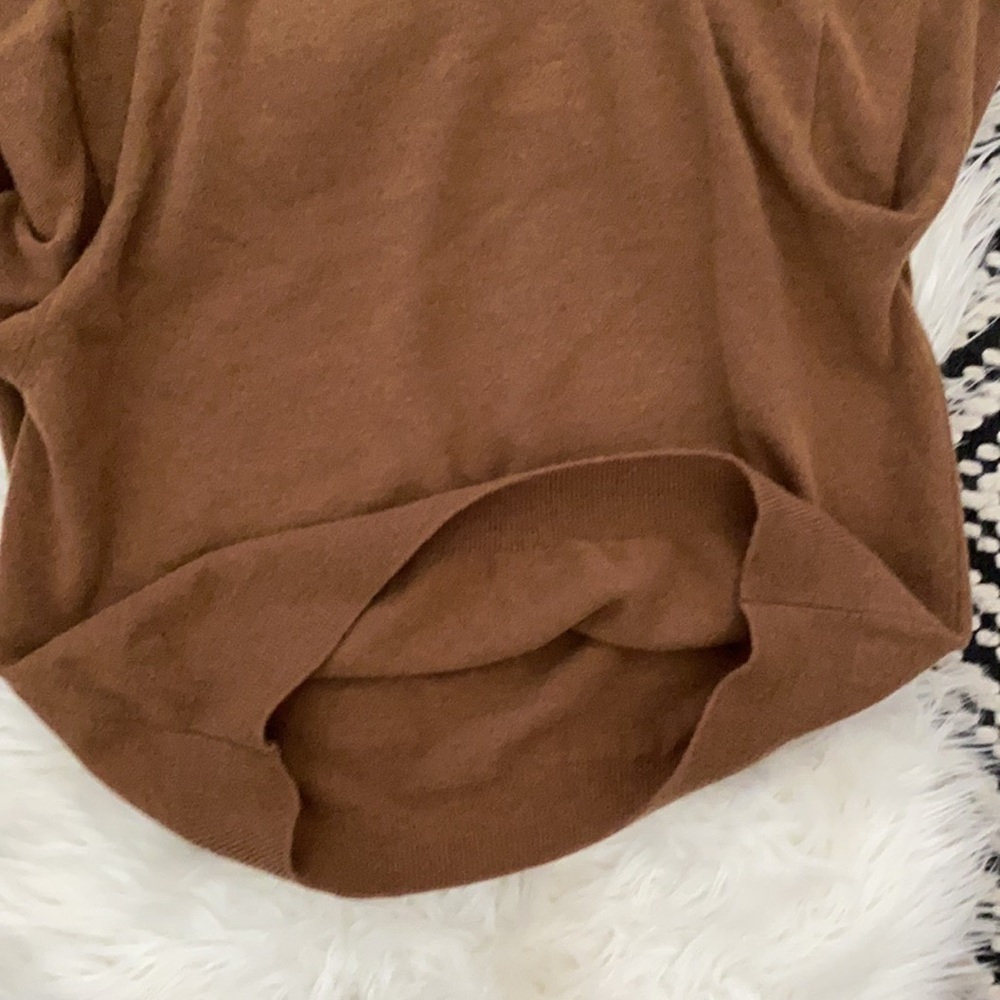 Nwot Octette Camel Color Concept Wool Sweater - image 7